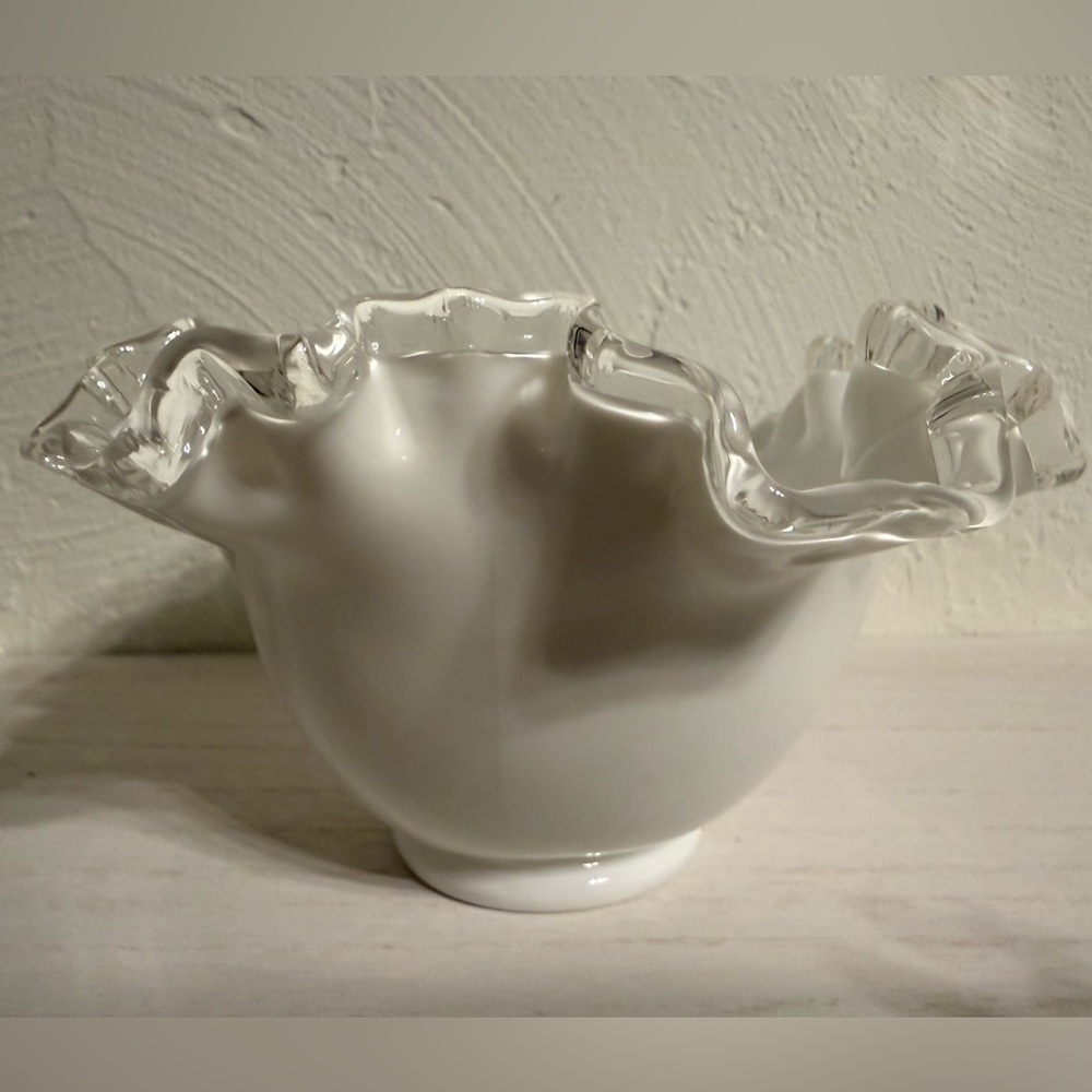 Fenton silver crest Bowl